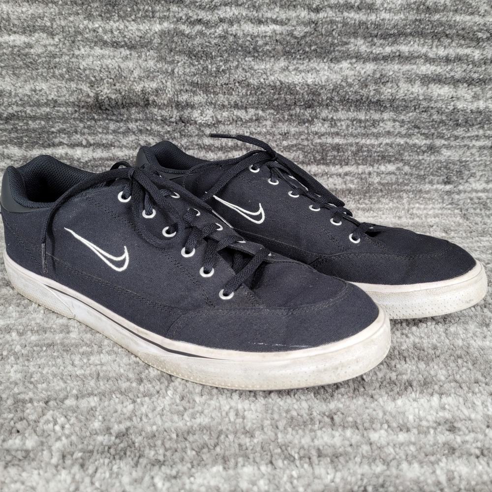 Nike DA1446 001‎ Black Canvas Low Top Sneakers Men's Size 13